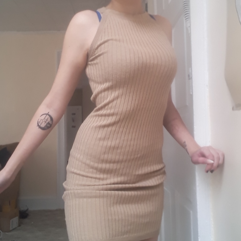 Beige sm forever 21 dress